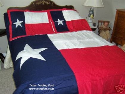 A Texas Flag Comforter/Bedding -Twin