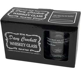 Davy Crockett Whiskey Glass with Quote (2)