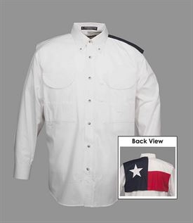 Fishing Shirt with Texas Flag - Long Sleeve
