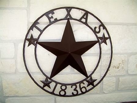 Metal Art with Texas 1836