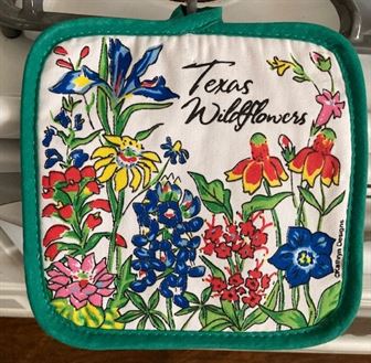 Potholder with Texas Wildflowers