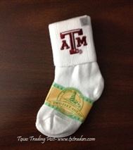 Baby Aggie Socks for your favorite little Aggie-Unisex
