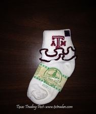 Baby Aggie Ruffled Socks for your favorite little Aggie