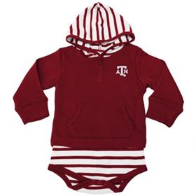 Baby Texas Aggie One-Piece Set with Hoodie