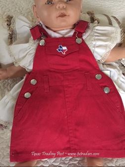 Baby Red Jumper with Embroidered Map of Texas 