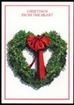 Texas Christmas Cards-Holly Heart Wreath 