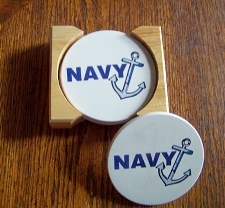 U.S. Navy Aquastone Coasters
