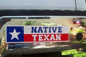 Native Texan - Texas Bumper Sticker
