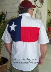 Fishing Shirt with Texas Flag
