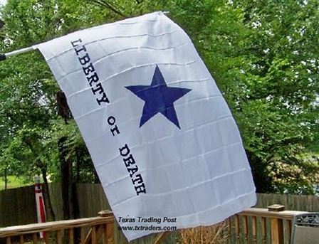 Battle Flag of Texas - Liberty or Death - Goliad - Cotton