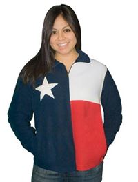 Fleece Jacket with the Texas Flag - for our Texas Ladies