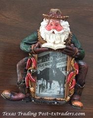 Cowboy Santa Picture Frame for a 2 x 3 Photo