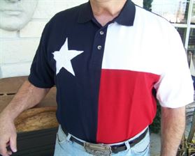Texas Flag Golf Shirt