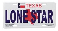Texas License Plate - Lone Star