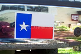 Texas Flag  Mini Bumper Sticker