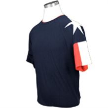 Texas T-Shirt with the Texas Flag on the Sleeve-Navy