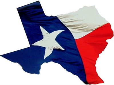 Texas Shaped Cards in our Texas Flag
