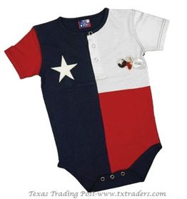 Baby Texas Flag Onesie for your Texas Baby