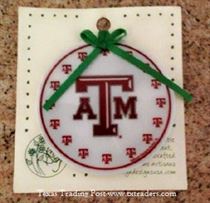 Texas A&M Ornament - WHOOP!