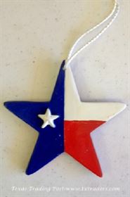 Ornament - The Texas Lone Star in the Texas Flag