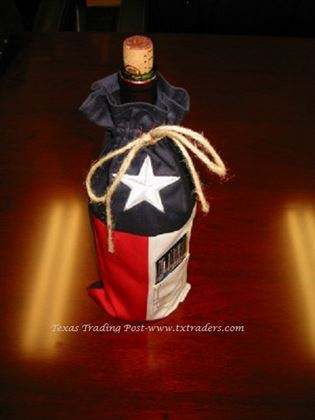 Texas Flag Wine Bag