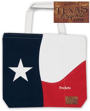 Texas Size - Texas Flag Tote Bag with Pockets