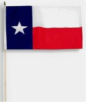 Texas Flag 8" x 16" Parade Flag