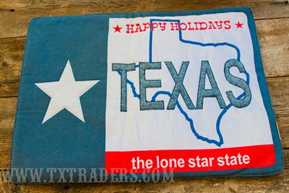 Texas Placemat - Happy Holidays