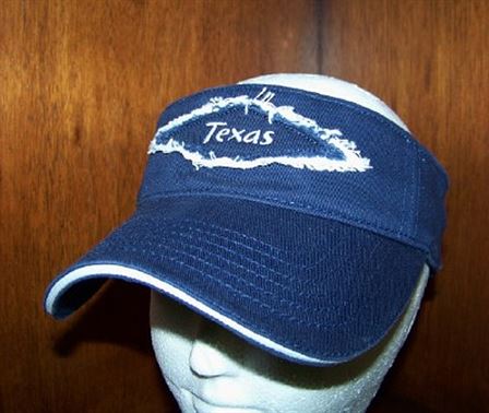 Visor with "TEXAS" patch