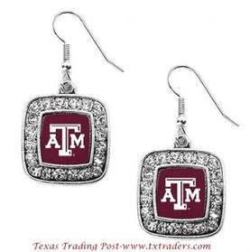 A&M - Blingy Earrings with Texas A&M Logo