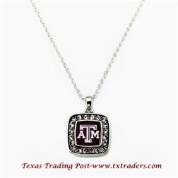 A&M - Blingy Necklace with Texas A&M Logo