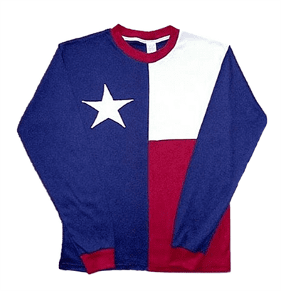 Texas Flag T-Shirt, Long Sleeve