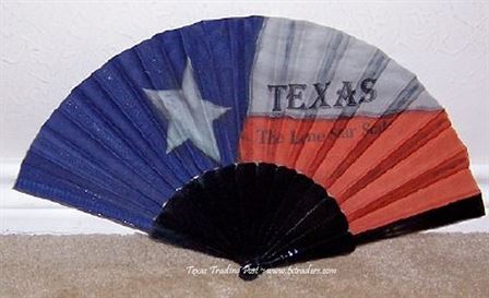 Folding Fan - Texas The Lone Star State