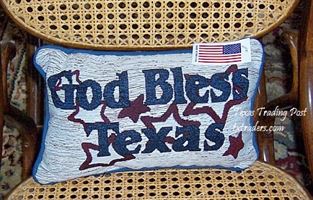 God Bless Texas - Texas Pillow