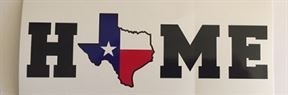 HOME - Texas Bumper Sticker