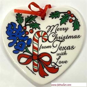 Texas Ornament - Merry Christmas from Texas with Love