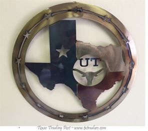 Bevo and Texas - Texas Metal Art 