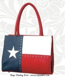 Texas Size Texas Flag Ladies Handbag