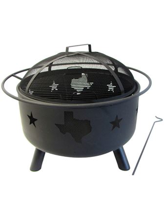 Fire Pit with Texas Cut Outs