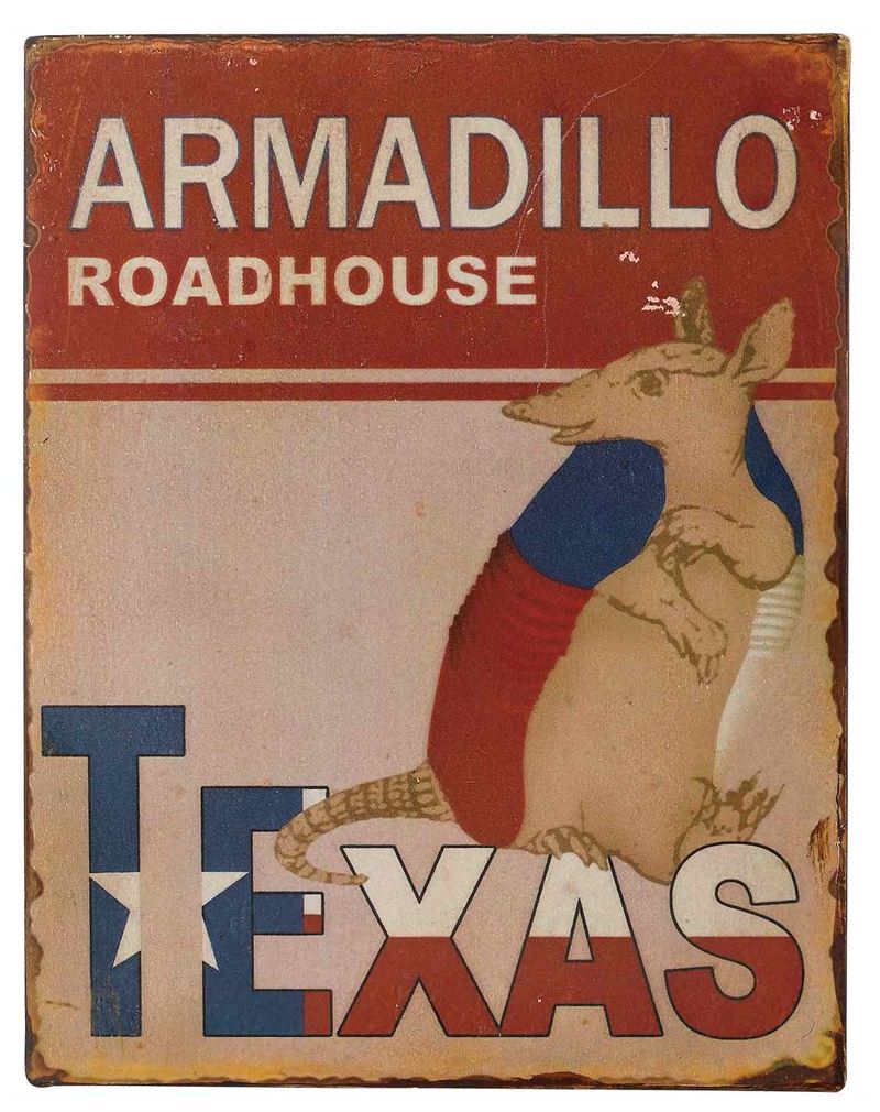 Texas Sign - Armadillo Roadhouse