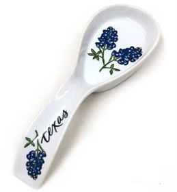 Spoon Rest with Texas Bluebonnets
