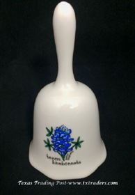 Texas Bluebonnet Ceramic Bell