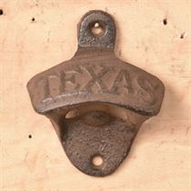 Old Timey Bottle Cap Opener with Texas