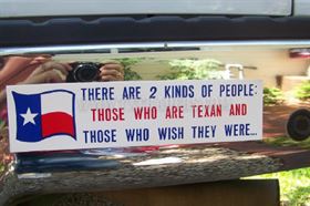 There are Two Kinds of People - Texas Bumper Sticker