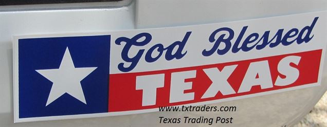 God Blessed Texas Bumper Sticker