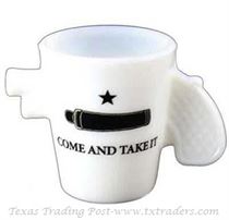 Texas Shot Glass  - Pistol Shaped Come and Take It