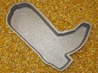 Cast Aluminum Boot Shaped Cake Pan 