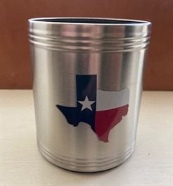 Insulated Can Holder with the Texas Map