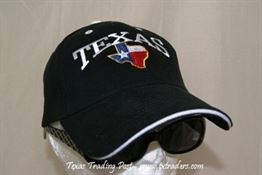 Texas Cap Embroidered with Map of Texas