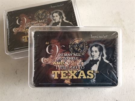 Texas Playing Cards Davy Crockett Quote